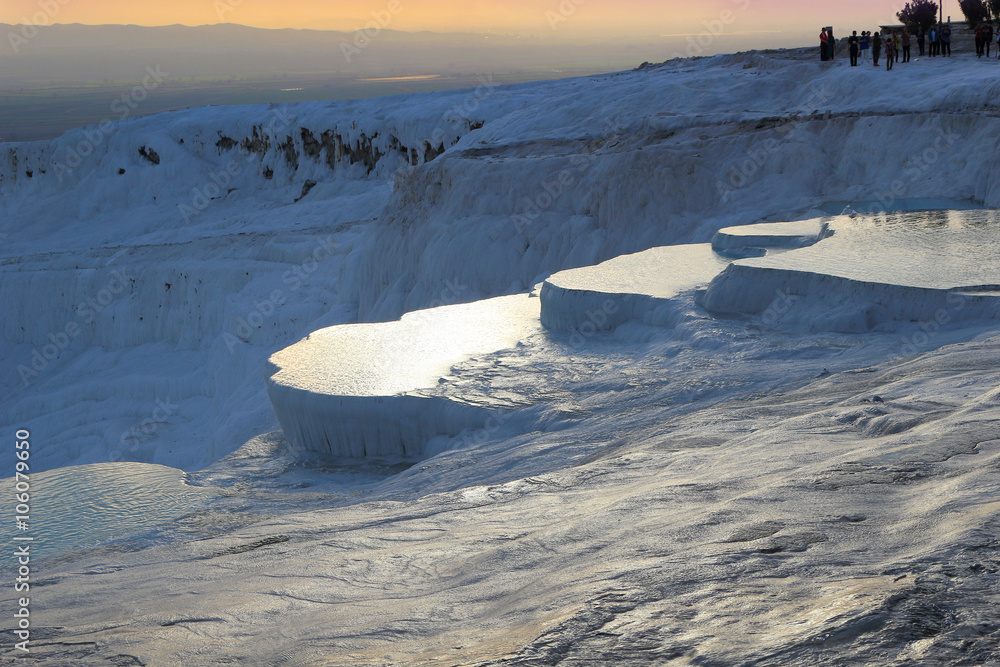 Obraz premium Travertine terraces at Pamukkale