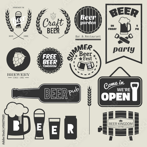 11 beer badge design collection