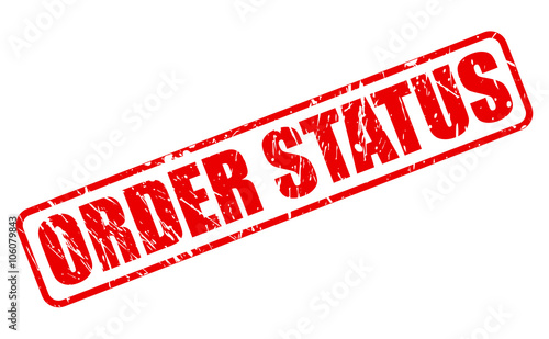 ORDER STATUS RED STAMP TEXT