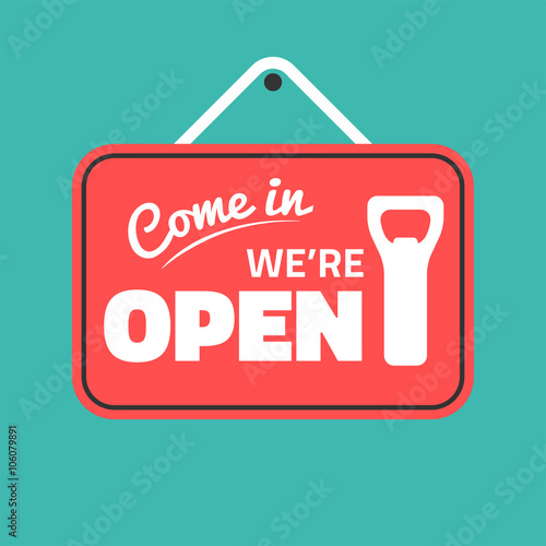 bottle opener welcome sign front door