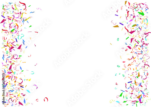 Abstract colorful confetti background. Isolated on the white background.