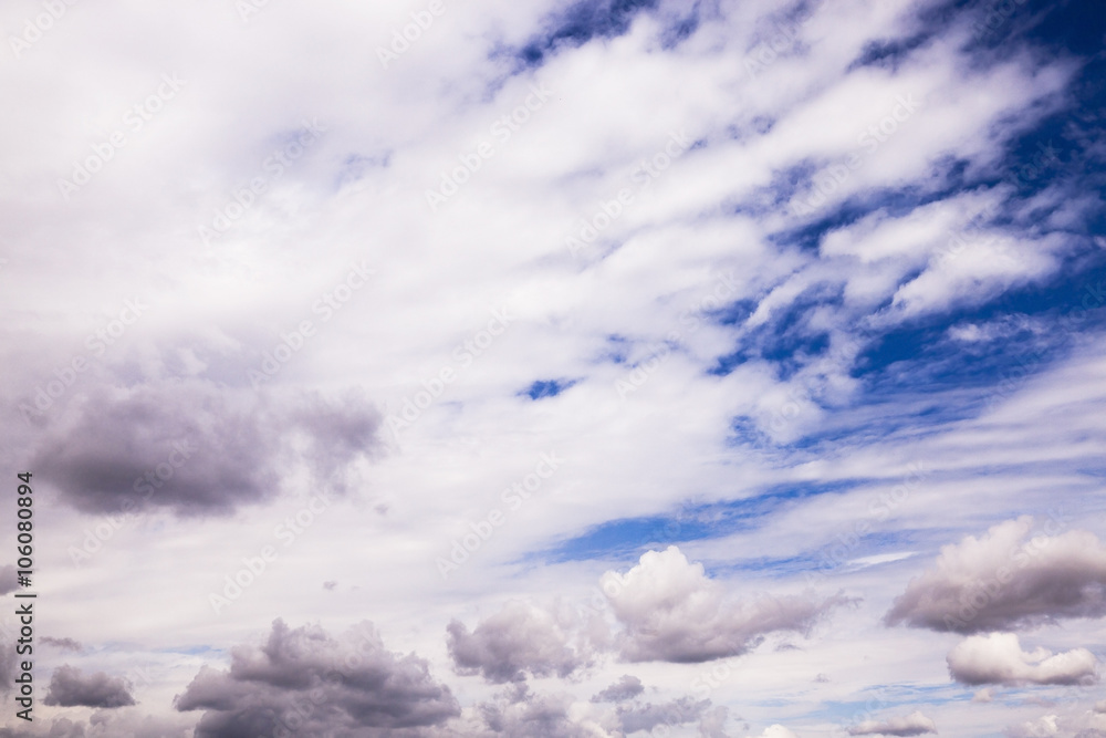 Obraz premium cloudy sky, close up