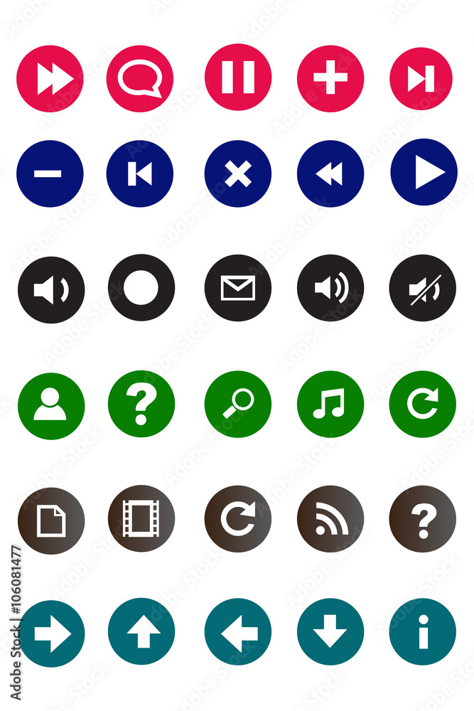 Multimedia icons Multimedia icons