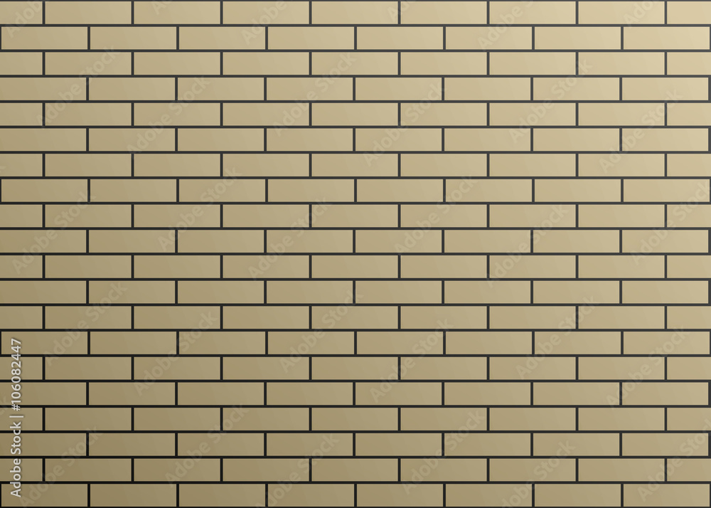 Obraz premium Gradient Brown Stretcher Bond Brick Style Texture Pattern Background Wallpaper Illustration