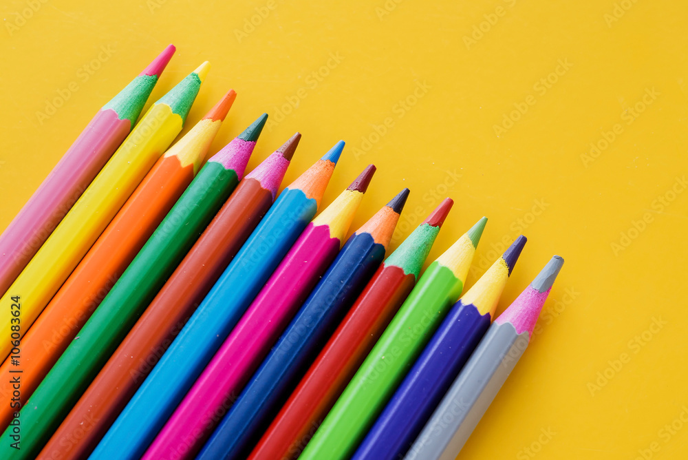 Fototapeta premium color pencils