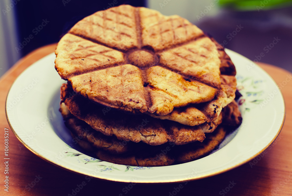 Plate with cookies Plate with cookies