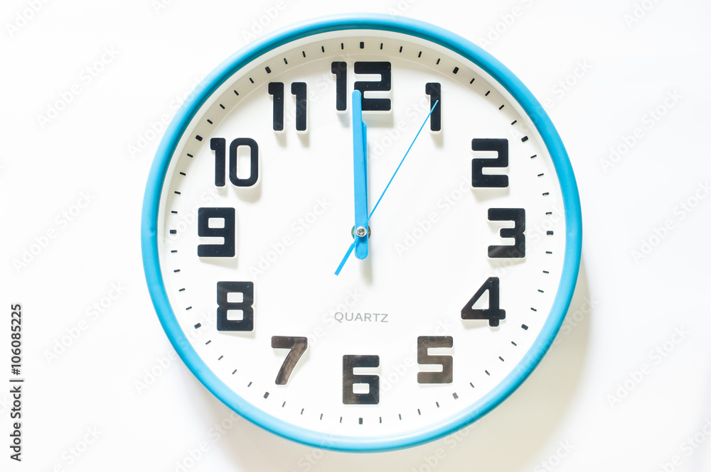 Fototapeta premium clocks isolated on white
