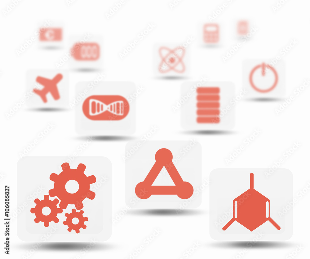 Collection of media icons Collection of media icons