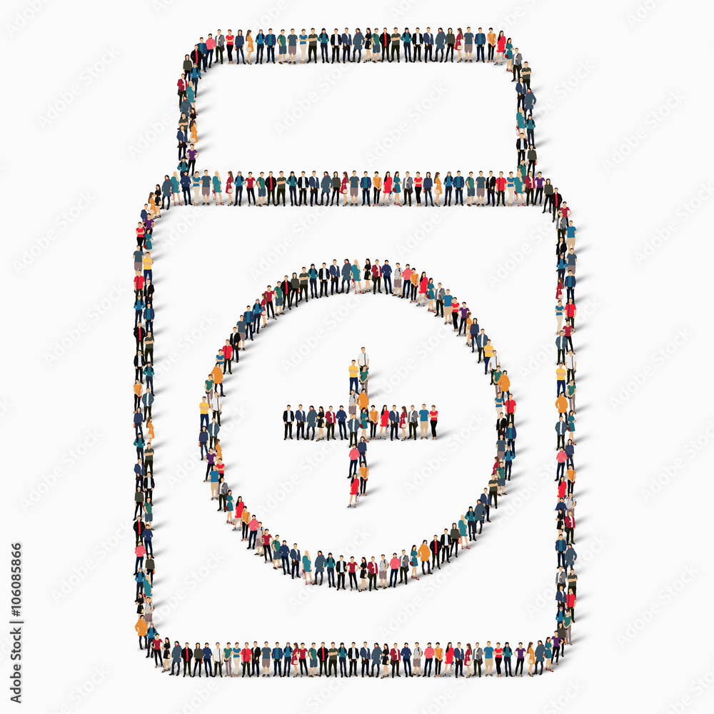 Fototapeta premium kit medicine form people help