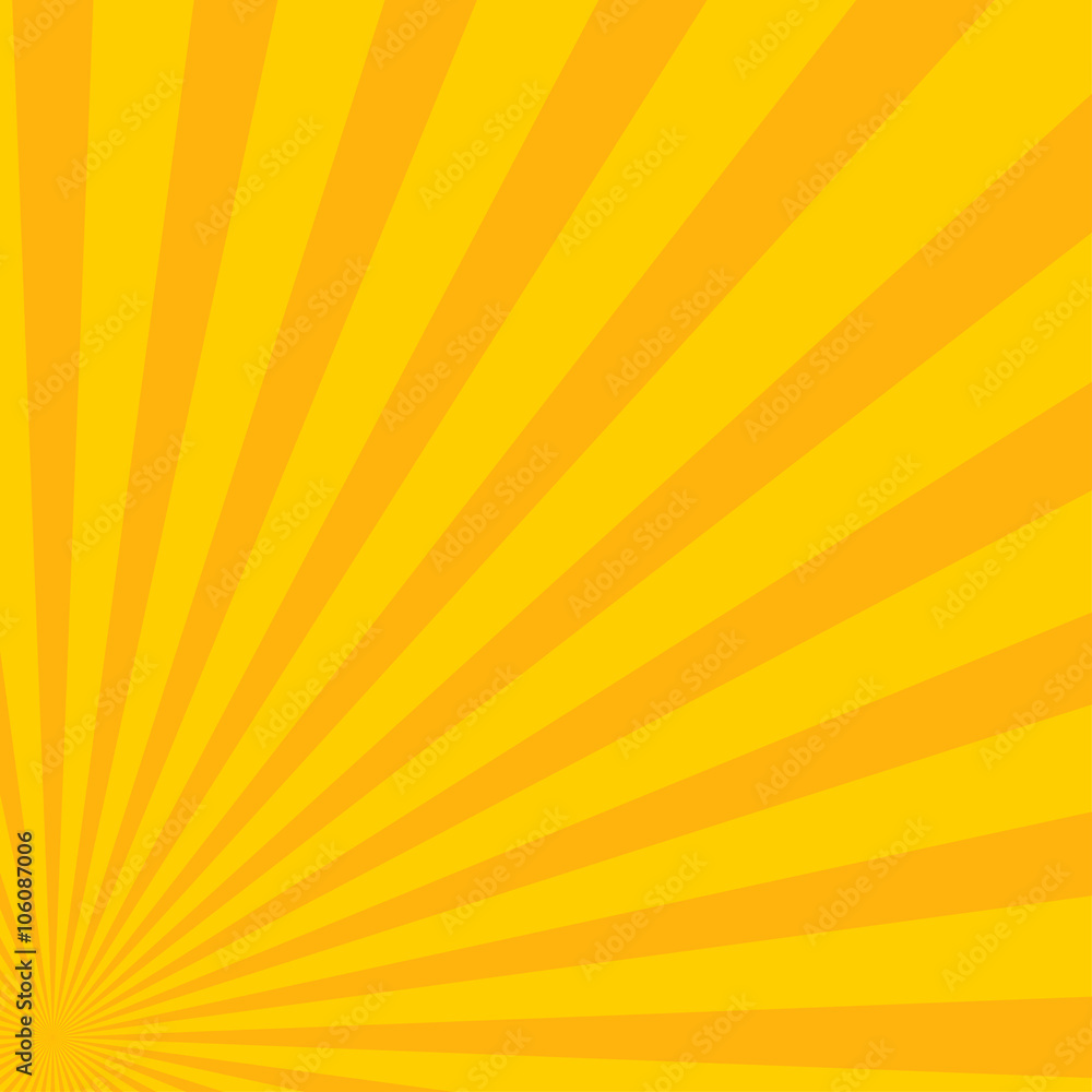 Obraz premium Yellow abstract sun rays. Eps 10.