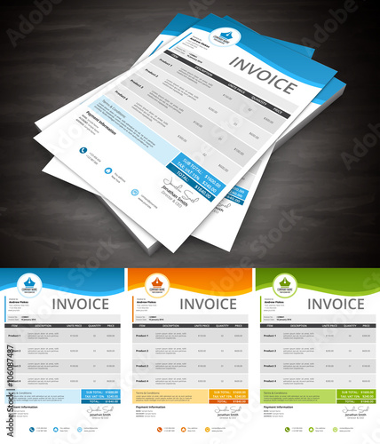 This is simple and creative invoice. File contains text editable AI, EPS10,JPEG and free font link.