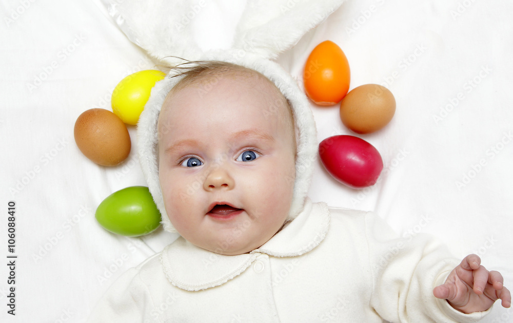 newborn european baby girl boy with easter bunny ears 3 months o newborn european baby girl boy with easter bunny ears 3 months o