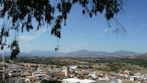 Panoramic of Cartama, typical town of Andalusia, Spain photo