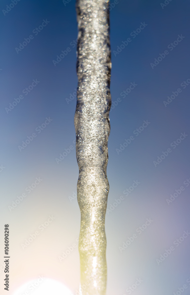 Fototapeta premium Part of a large icicle
