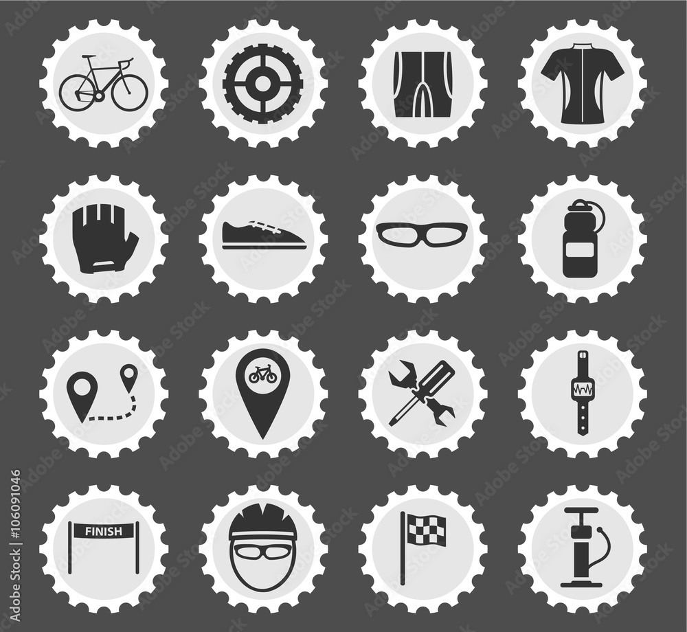 Bycicle simply icons