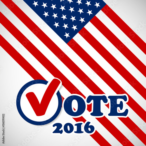 Presidential election in the USA 2016 - banner template