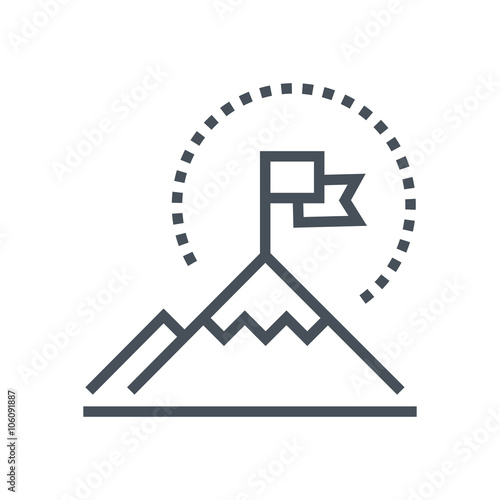 Get on top, climp a mountain icon