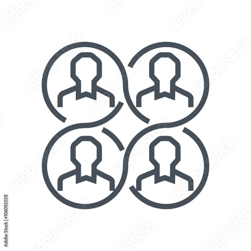 Relationship , network icon