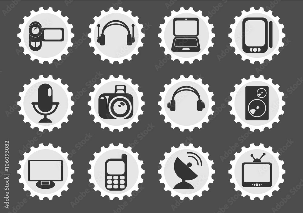 Media simply icons Media simply icons