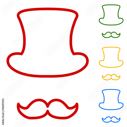 Hipster style accessories design