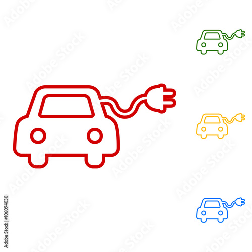 Eco electrocar sign