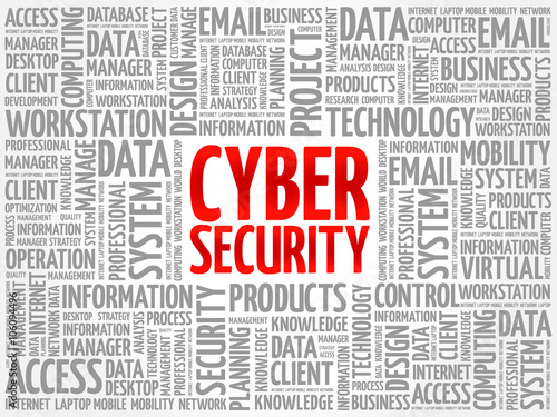 Cyber Security word cloud concept