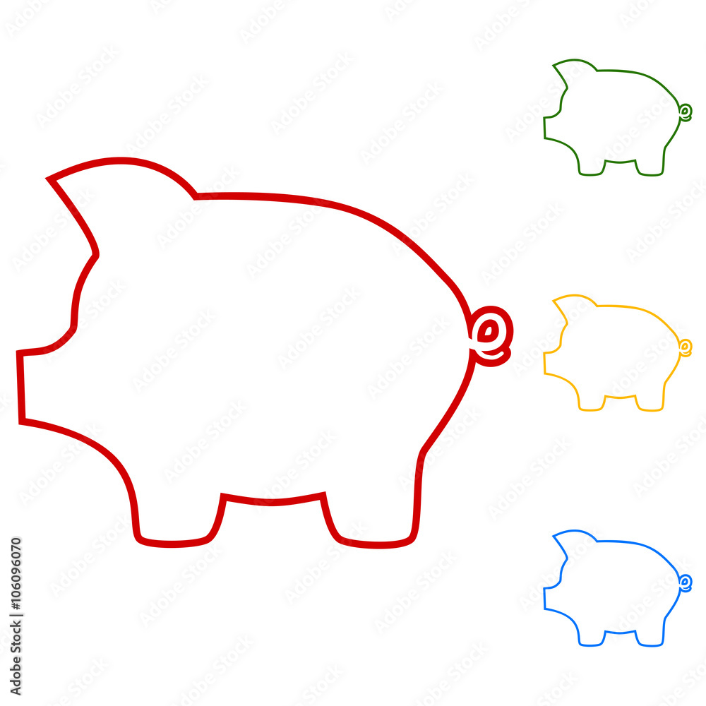 Fototapeta premium Pig money bank