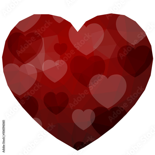 low poly heart