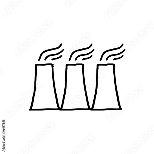 industry doodle logo icon Vector  