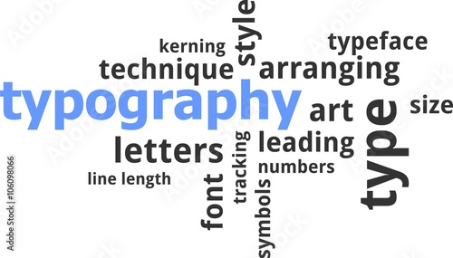 word cloud - typography
