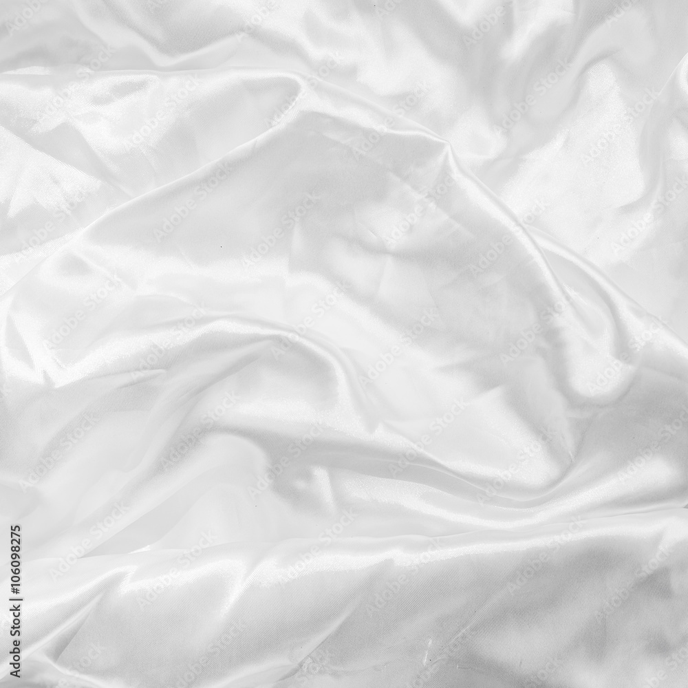 abstract texture of white satin fabric