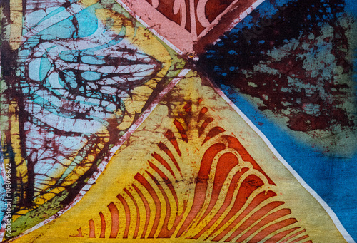 Abstraction  hot batik  background texture  handmade on silk  abstract surrealism art
