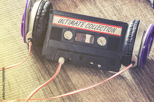 Audio cassette with your favorite music collection