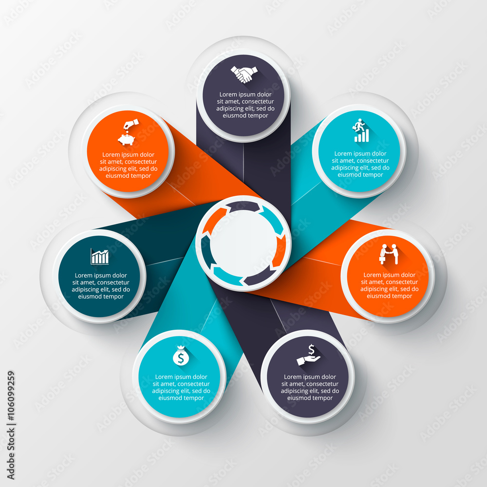 Vector infographic design template. Vector infographic design template.