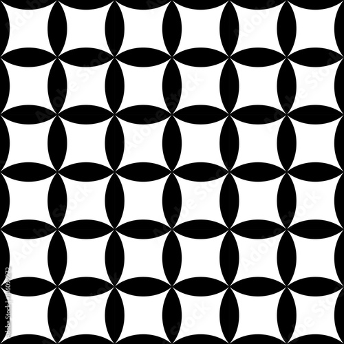 Vector modern seamless geometry pattern floral, black and white abstract geometric background, subtle pillow print, monochrome retro texture, hipster fashion design