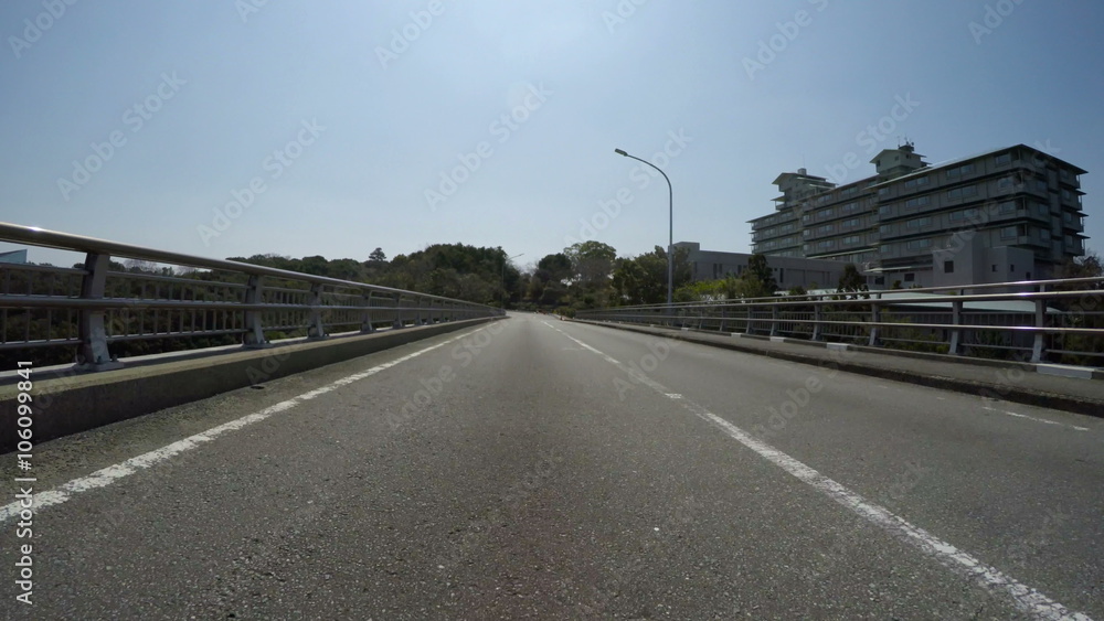Driver POV across the bridge to Kashikojima, 2016 G7/G8 Summit Venue. Driver POV across the bridge to Kashikojima, 2016 G7/G8 Summit Venue.