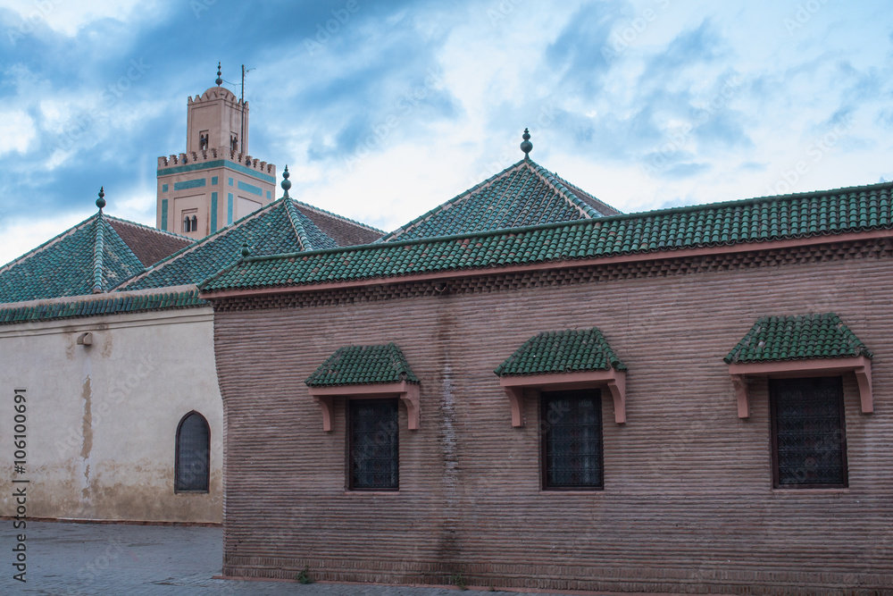 Obraz premium Ben Youssef Mosque, Marrakesh, Morocco