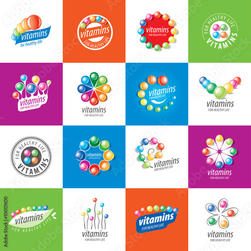 vector logo vitamins