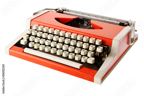 Little orange typewriter