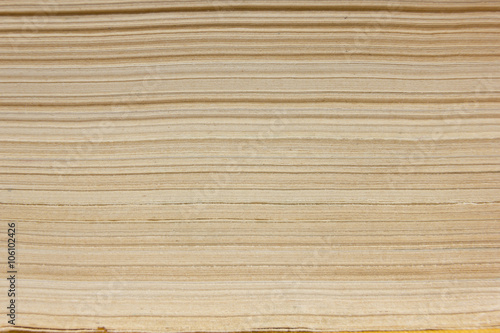 Macro view of book old vintage pages. Close-up shot