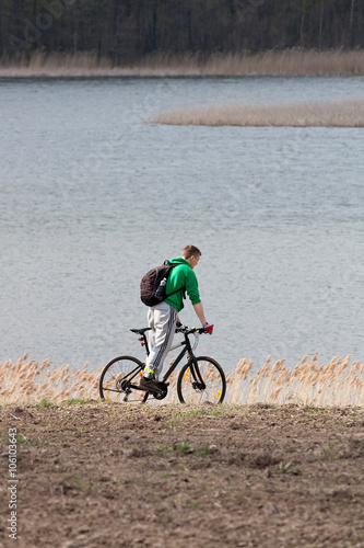 Man on the bicycle