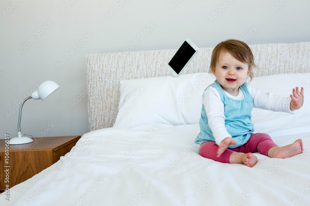 adorable baby giggling and throwing a phone adorable baby giggling and throwing a phone