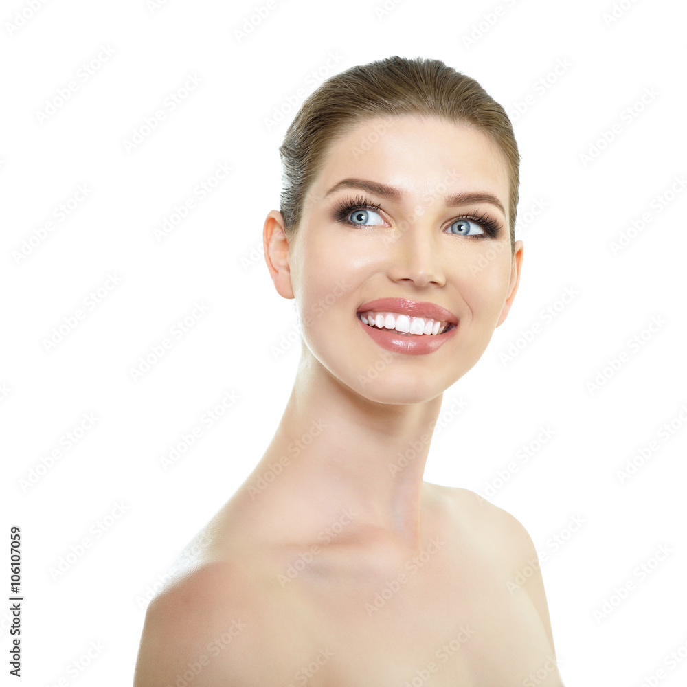 Portrait of very pretty young woman. Health care, spa, natural b Portrait of very pretty young woman. Health care, spa, natural b