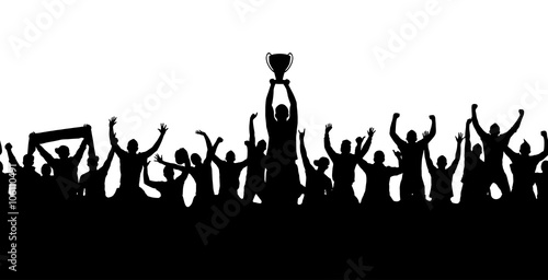 Crowd of fans for sports 