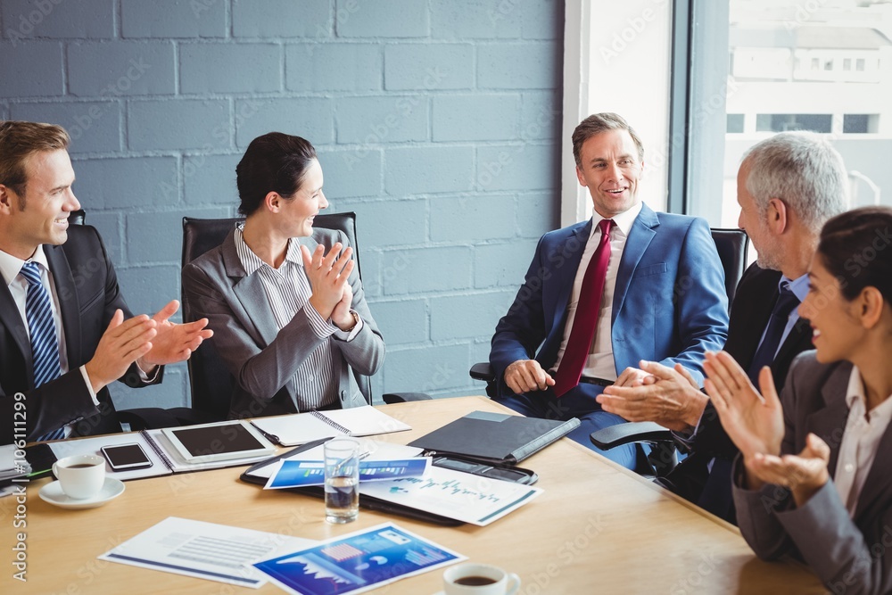 Businesspeople in conference room Businesspeople in conference room