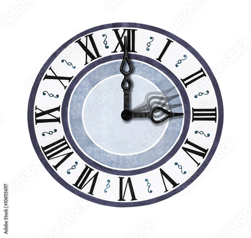 Zifferblatt Drei Uhr