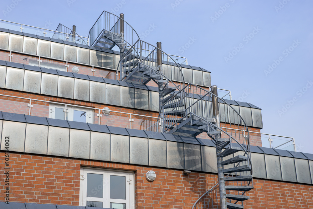 Fototapeta premium Nottreppe, Fluchtreppe