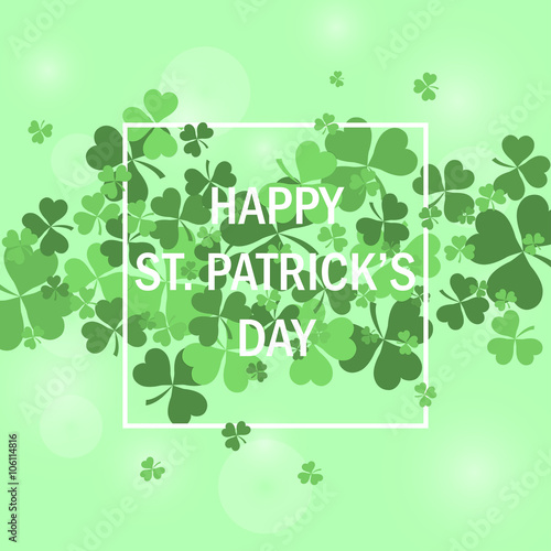 St. Patrick s Day sale card. Vector illustration. eps10