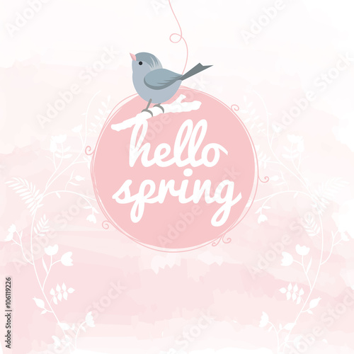 Hello Spring Vektor