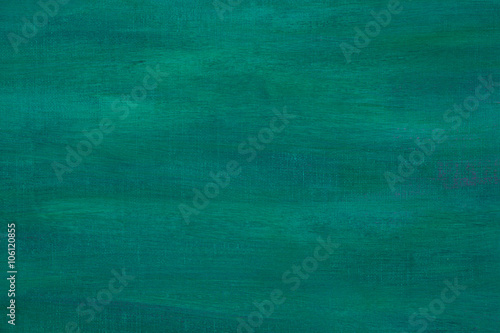 Green painted artistic canvas